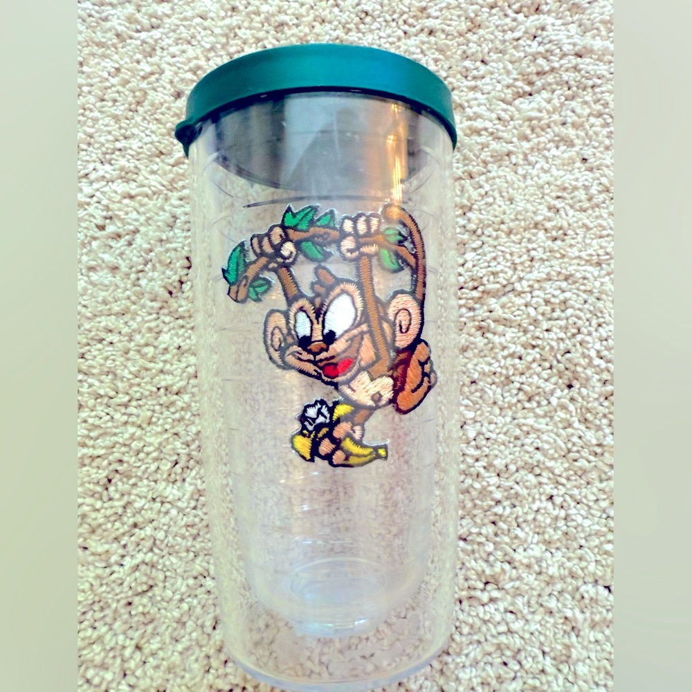 Tervis Tumbler Embroidered Monkey Insulated Travel Cup Mug Lid Powderpuff Girls